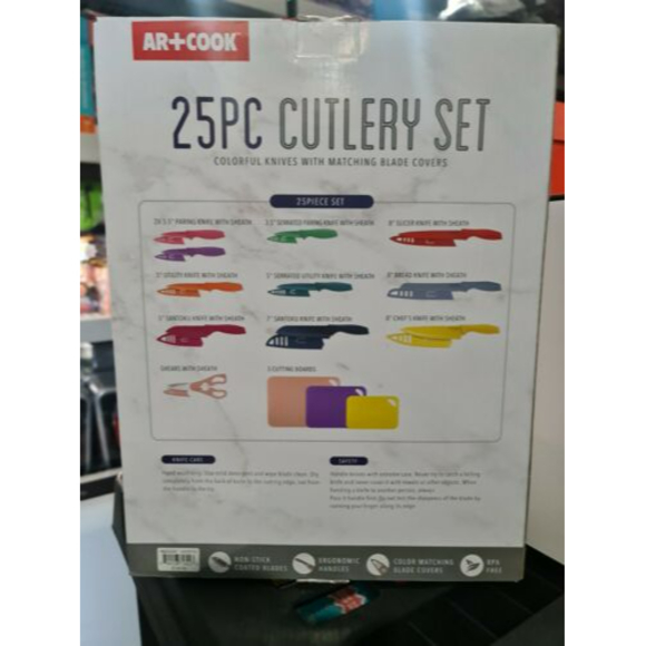 Art & Cook 25-Pc. Cutlery Set BRAND NEW - Picture 2 of 2